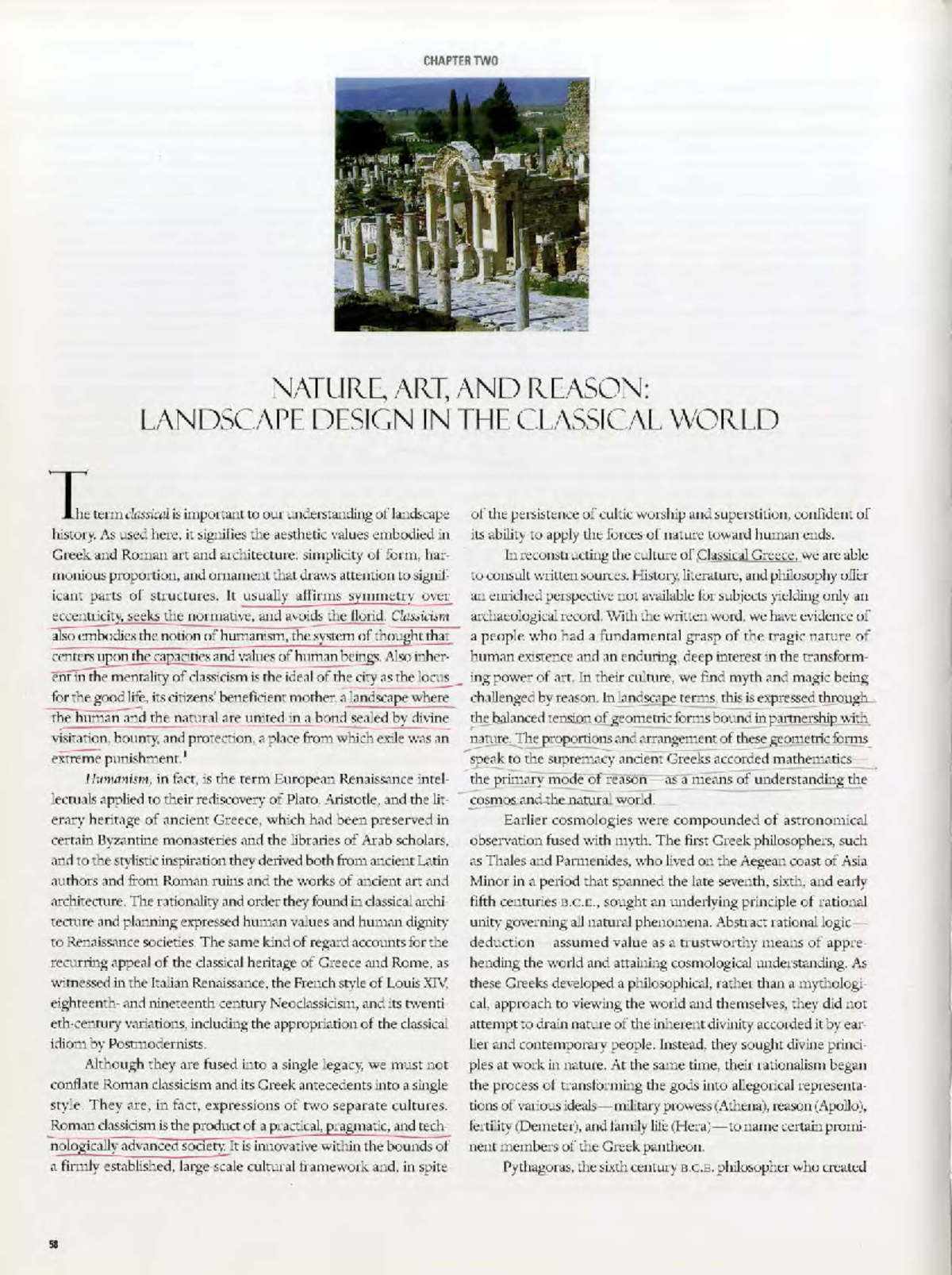 Final Exam Review: Landscape Design in the Classical World (7AC0F786 ...