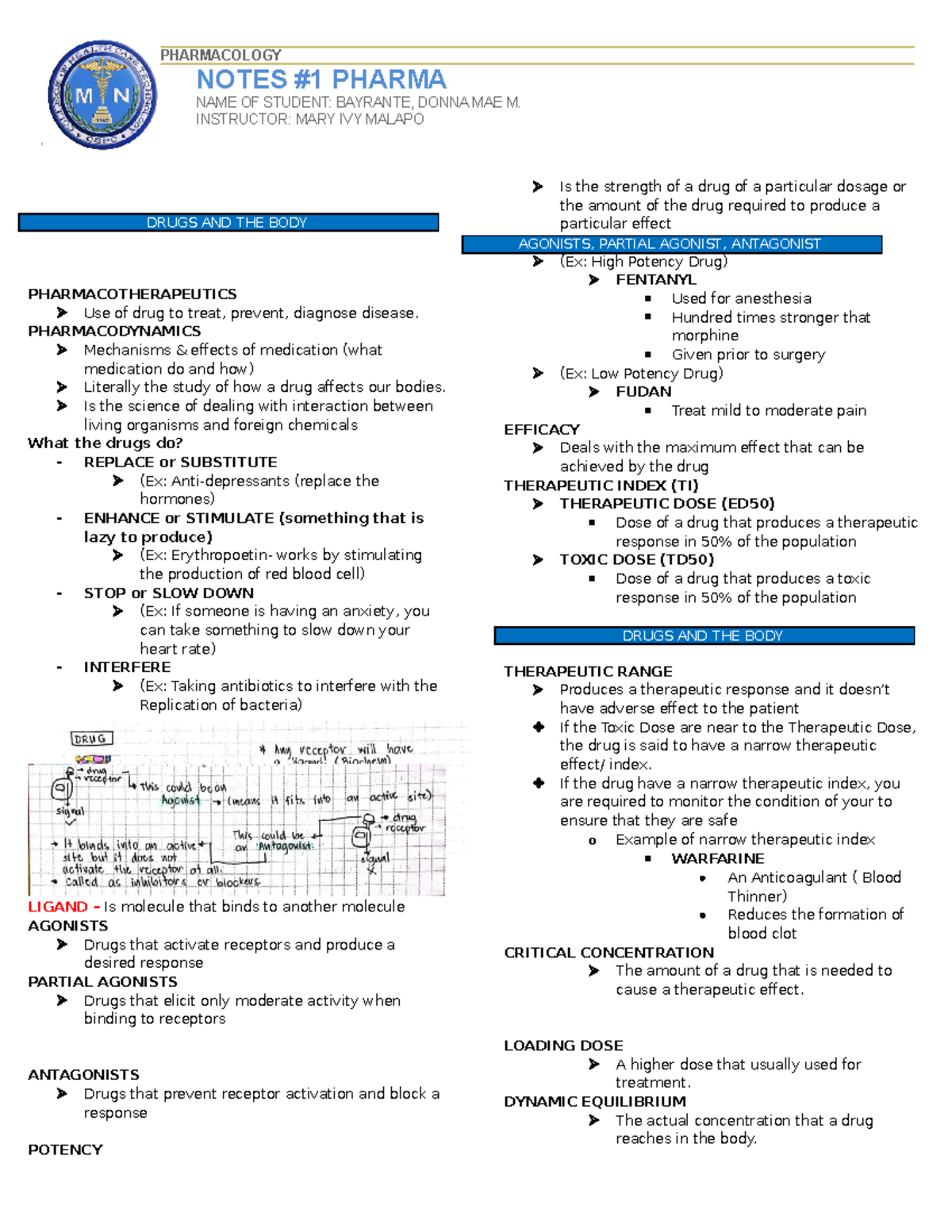 Pharma 2nd Year Notes #1: Understanding Pharmacology & Drug Mechanisms ...
