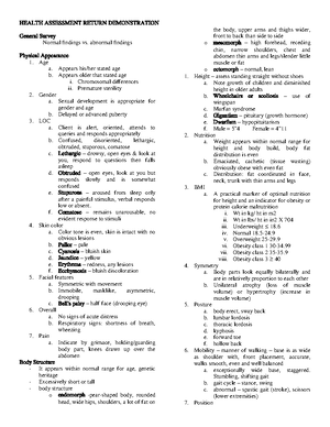 HEAD AND NECK Physical Assessment Supplementary Videos - HEAD AND NECK ...