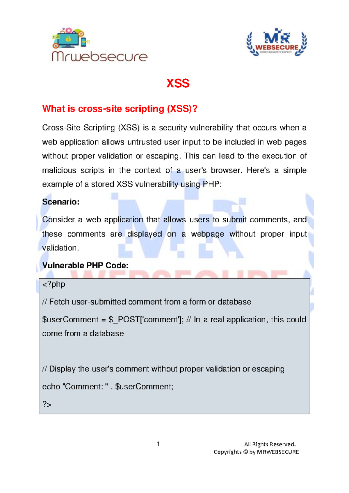 Advanced XSS Attacks: Understanding Vulnerabilities and Mitigation ...