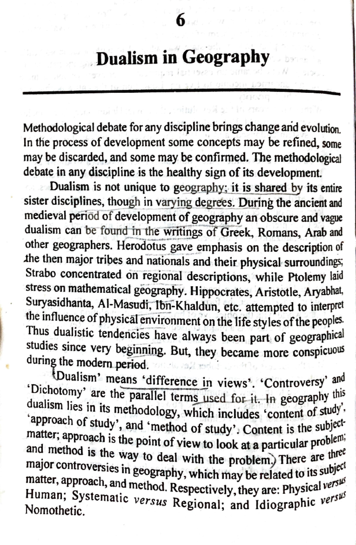 Dualism in Geography: Methodological Controversies and Approaches - Studocu