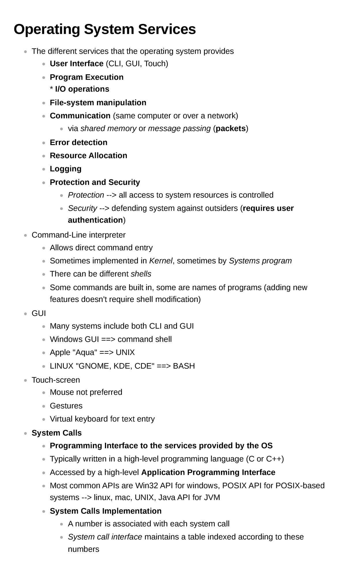 Chapter 2 OS Services & Functions Review Questions (CS101) - Studocu