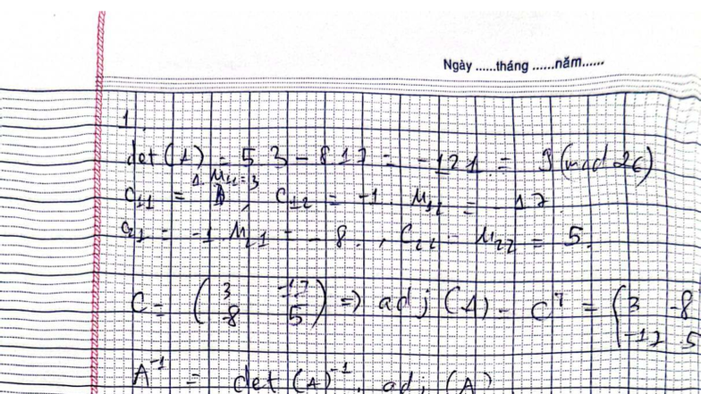 Tài liệu ôn tập môn Toán: Ngày tháng năm và ma trận (MATH 101) - Studocu