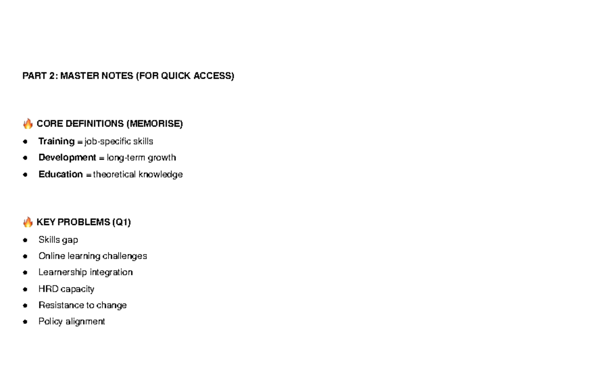 Tutorial 2 Prep: Master Notes on Core Definitions & Key Problems - Studocu