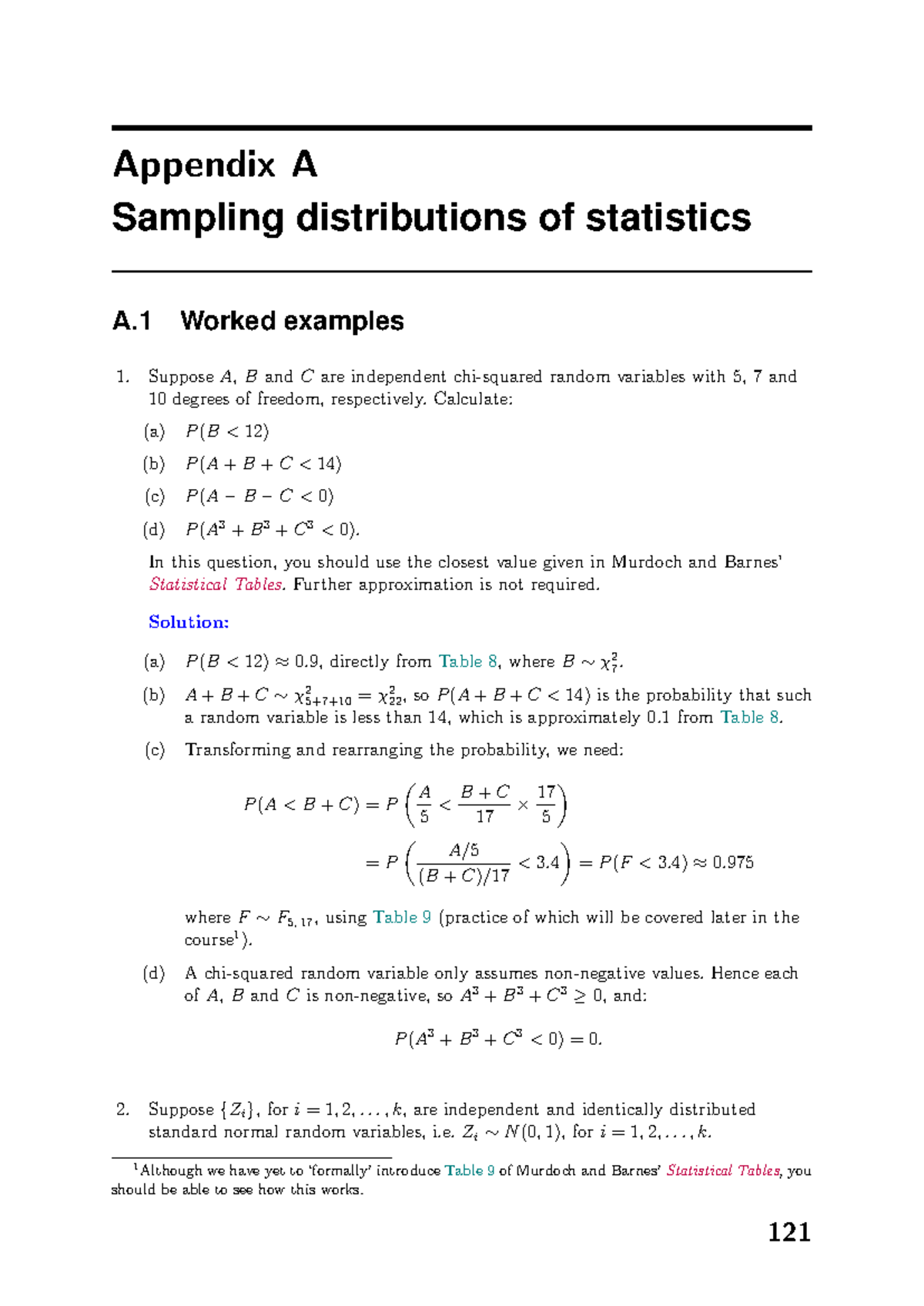 St102 chap 6 - Appendix A Sampling distributions of statistics A Worked ...