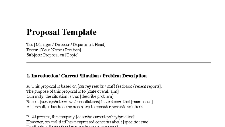Proposal Template - Enhancing Customer Service Solutions (BR 101) - Studocu
