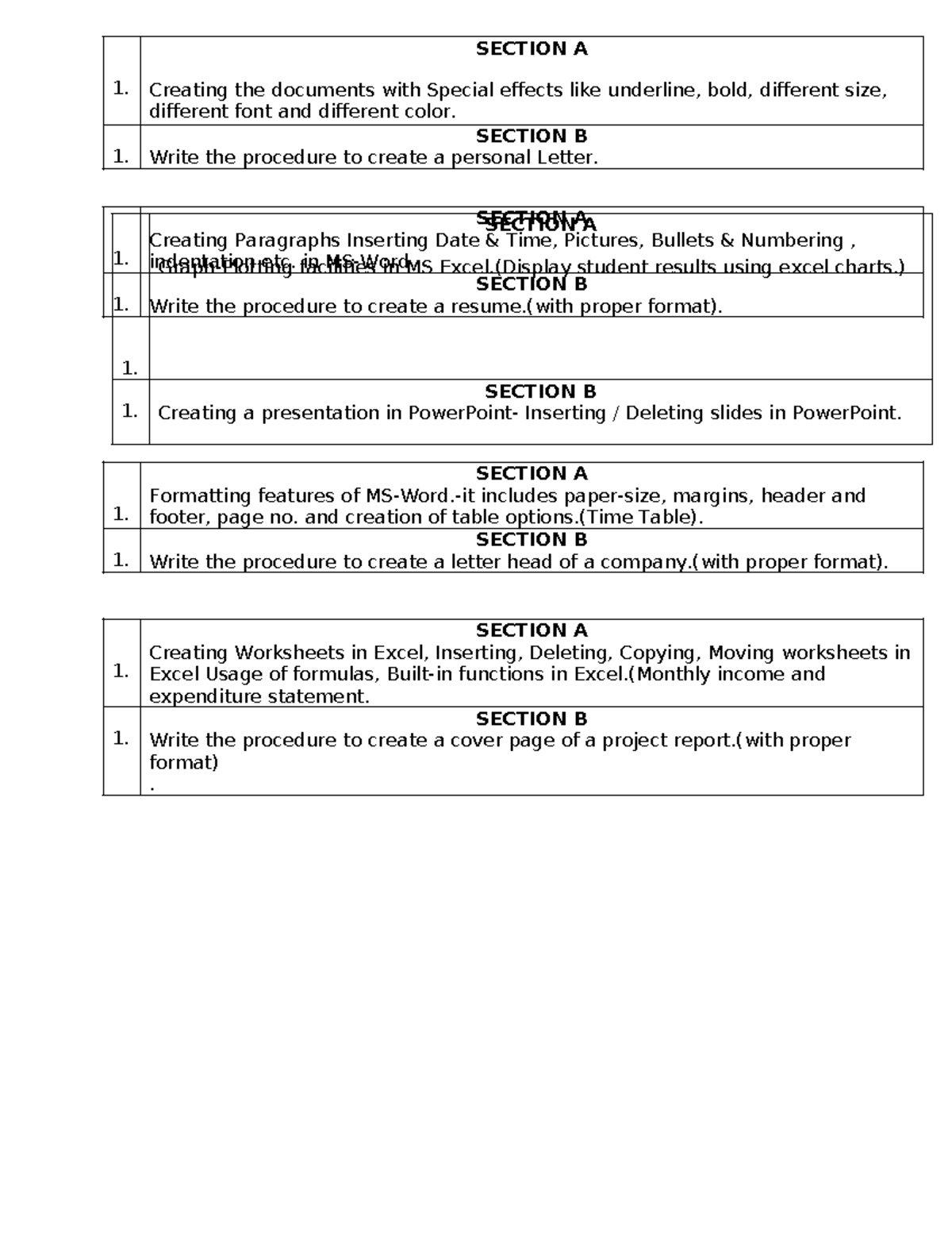 OMT LAB - MS Office Applications & Presentations Guide - Studocu