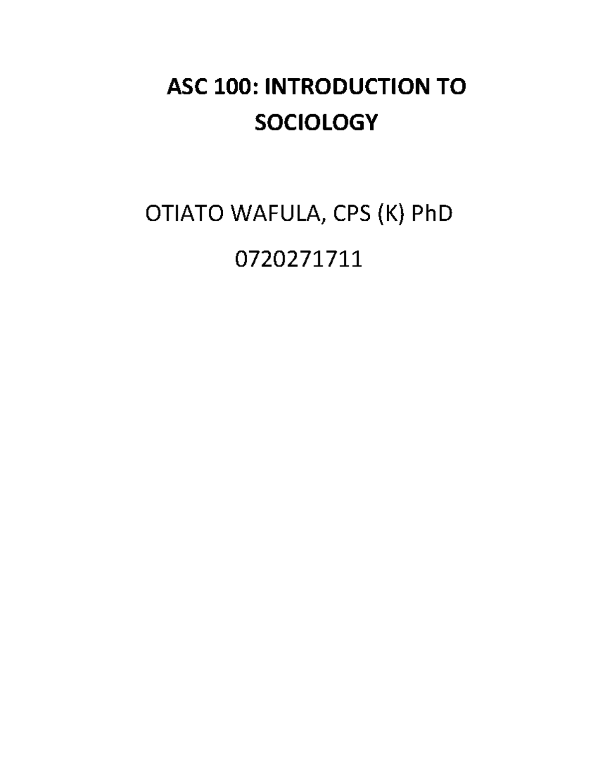ASC 100: Writing Assignment on Socialization and Human Interaction ...