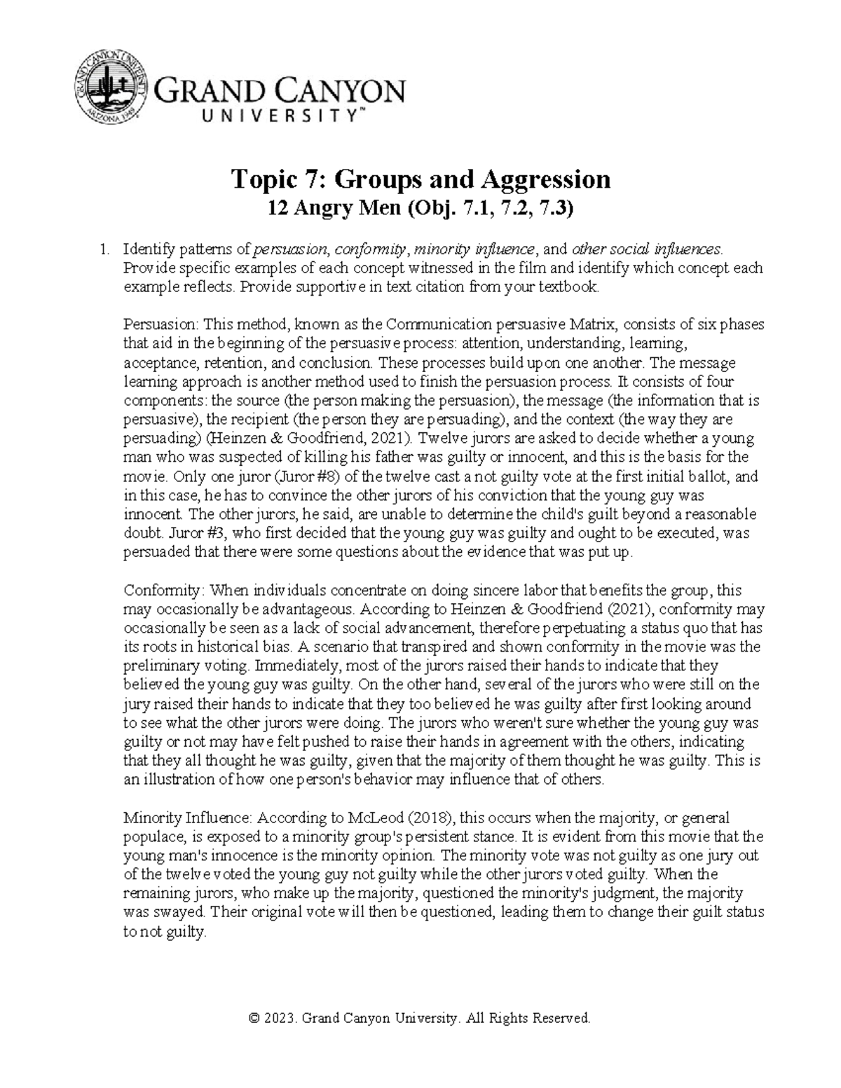 PSY-362-RS-T7-12 Angry Men - Topic 7: Groups and Aggression 12 Angry ...
