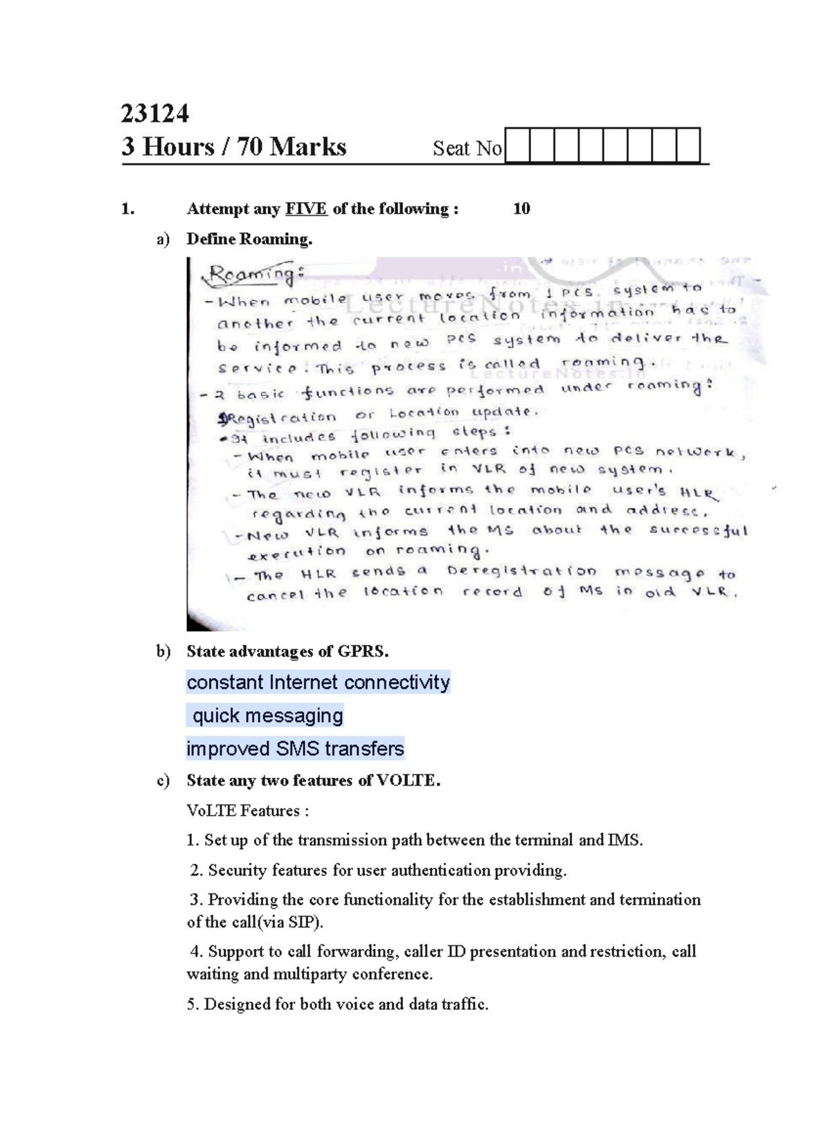 Wireless Networks Midterm Exam Review - Wmn w-23 - Studocu