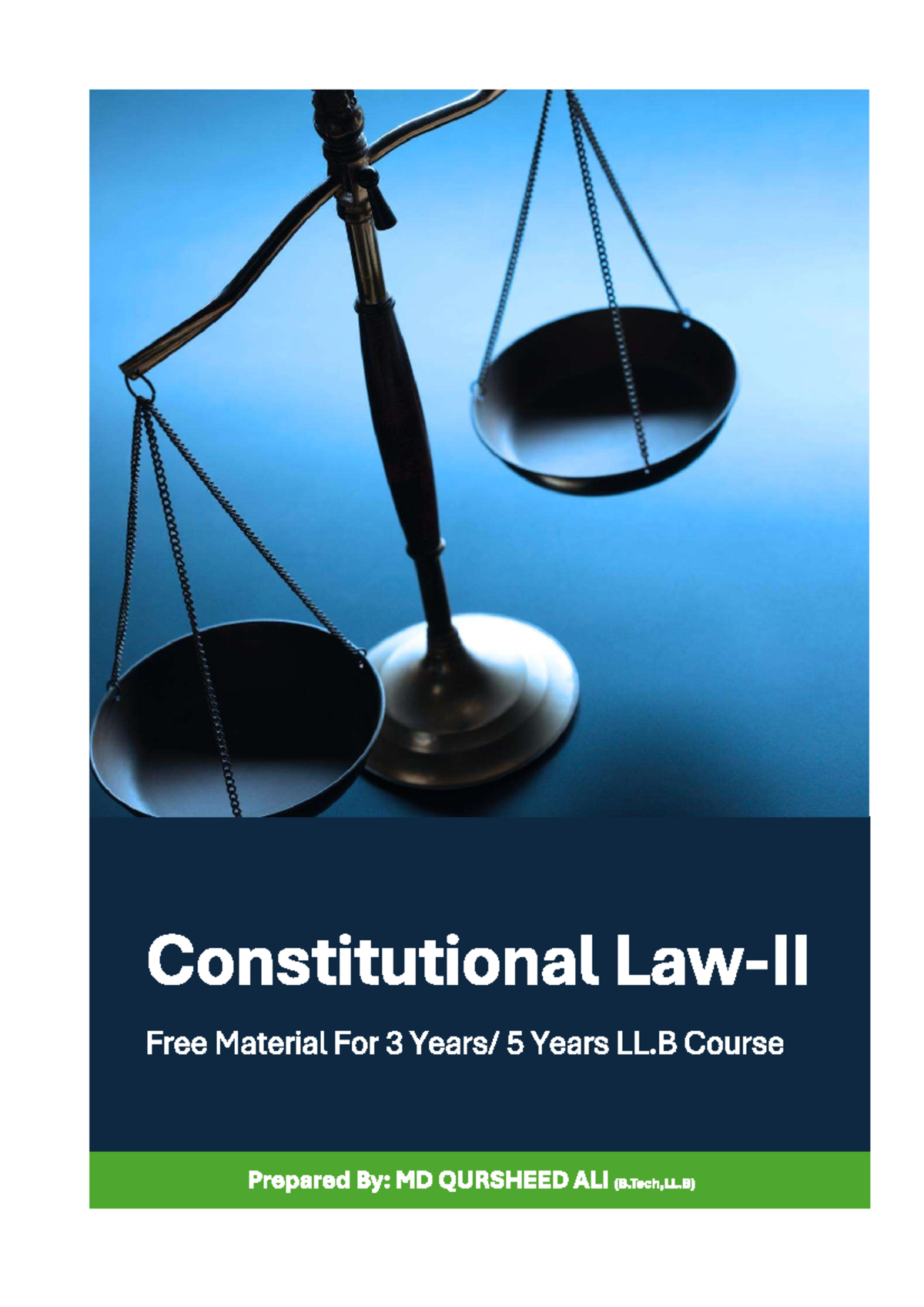 Constitutional Law II Notes for 3-5 Years LL.B Course - Osmania ...