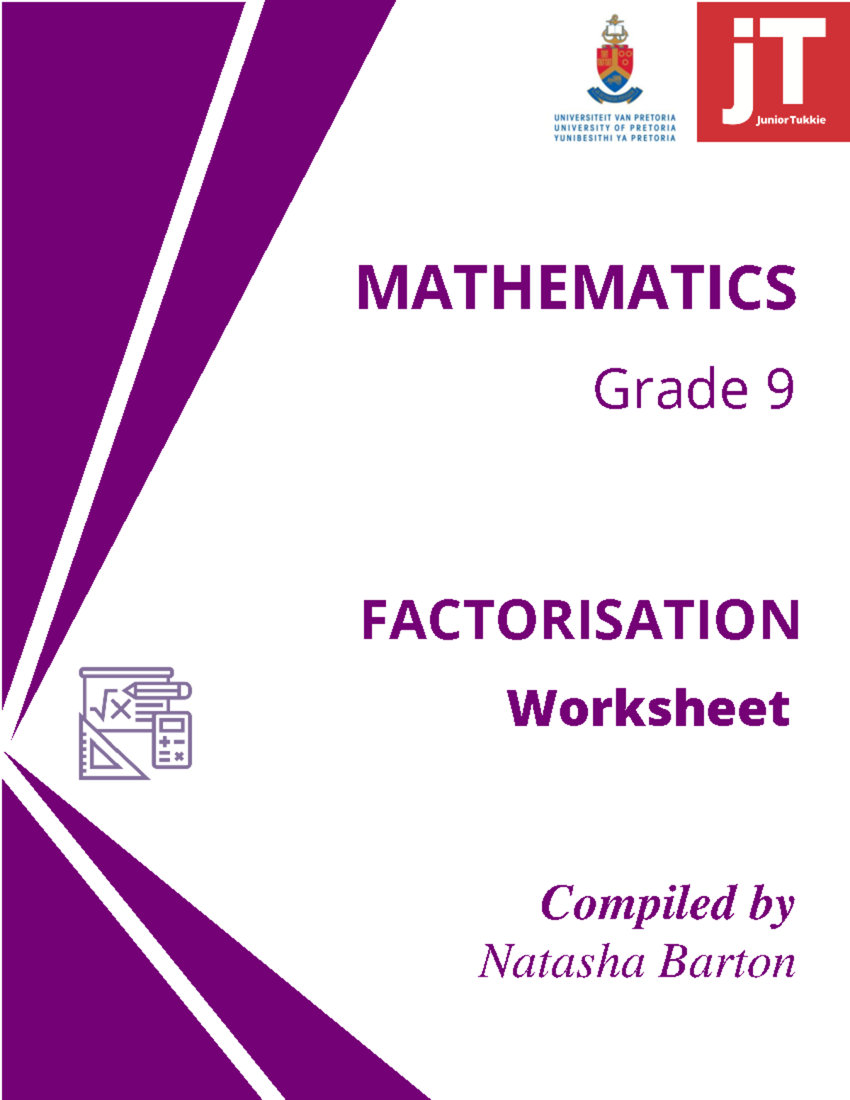 Grade 9 Maths Factorisation Worksheet & Practice Problems - Studocu
