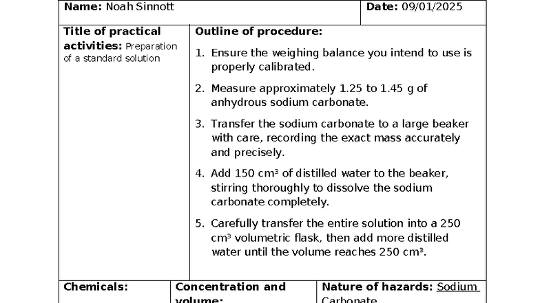 Risk Assessment for Practical Activities in Physics (PHYS 101) - Studocu