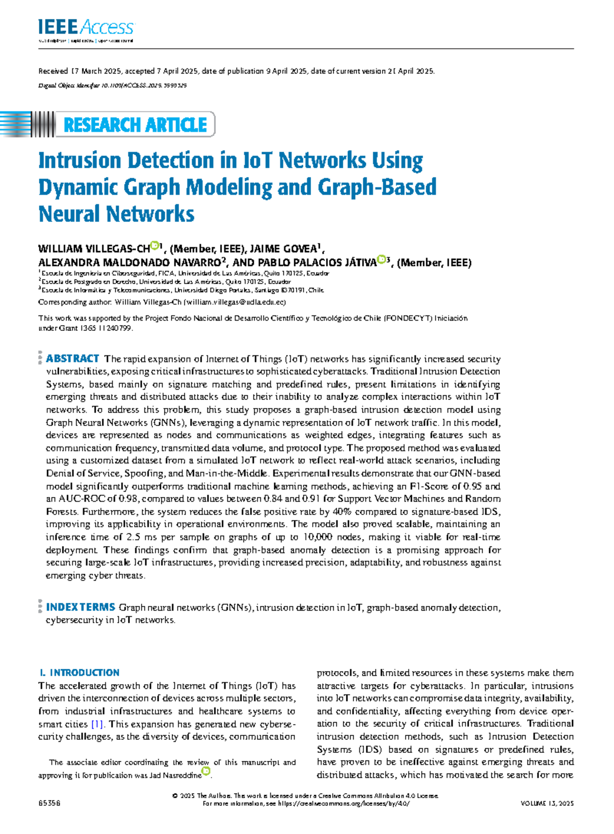 Intrusion Detection in IoT Networks: A GNN Approach (2025) - Studocu