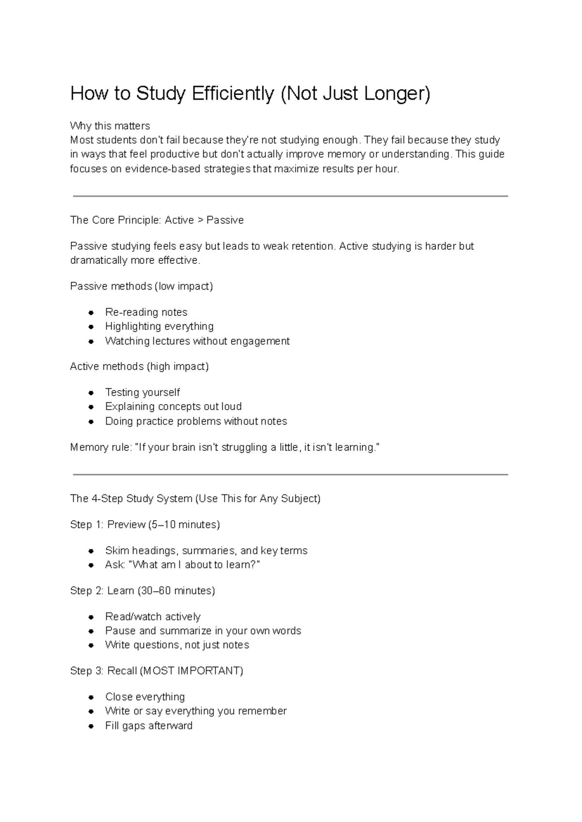 Effective Study Strategies: Maximize Learning in Less Time - Studocu