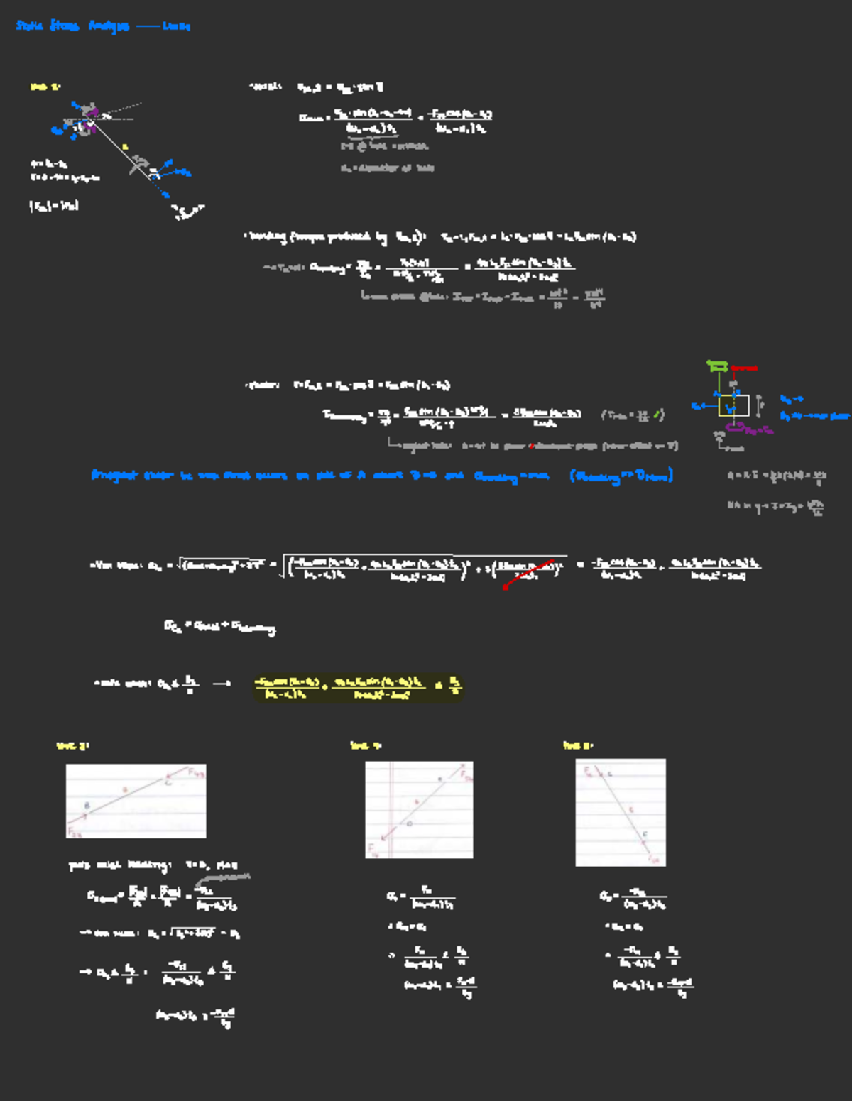 Static Stress Analysis Links: F32 Axial and Bending Effects - Studocu
