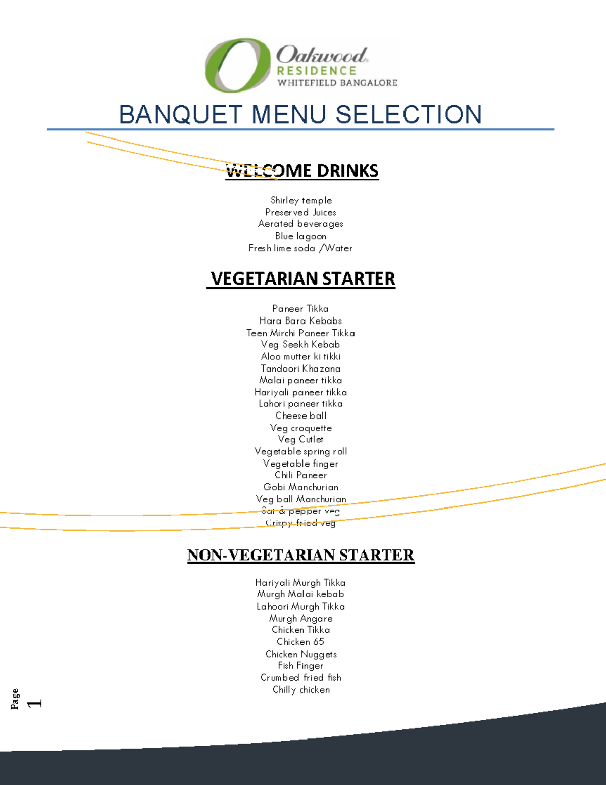 BANQUET MENU SELECTION: A Comprehensive Guide - Studocu