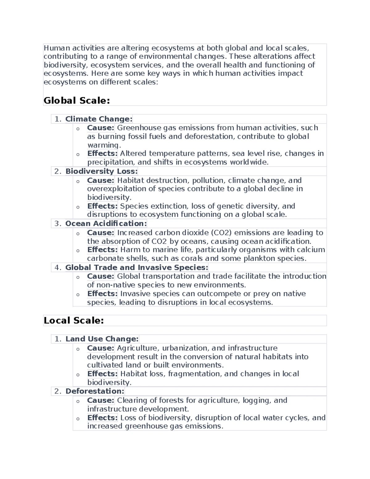 Task 2 D199 - Climate Change Impacts and Solutions in Granville - Studocu
