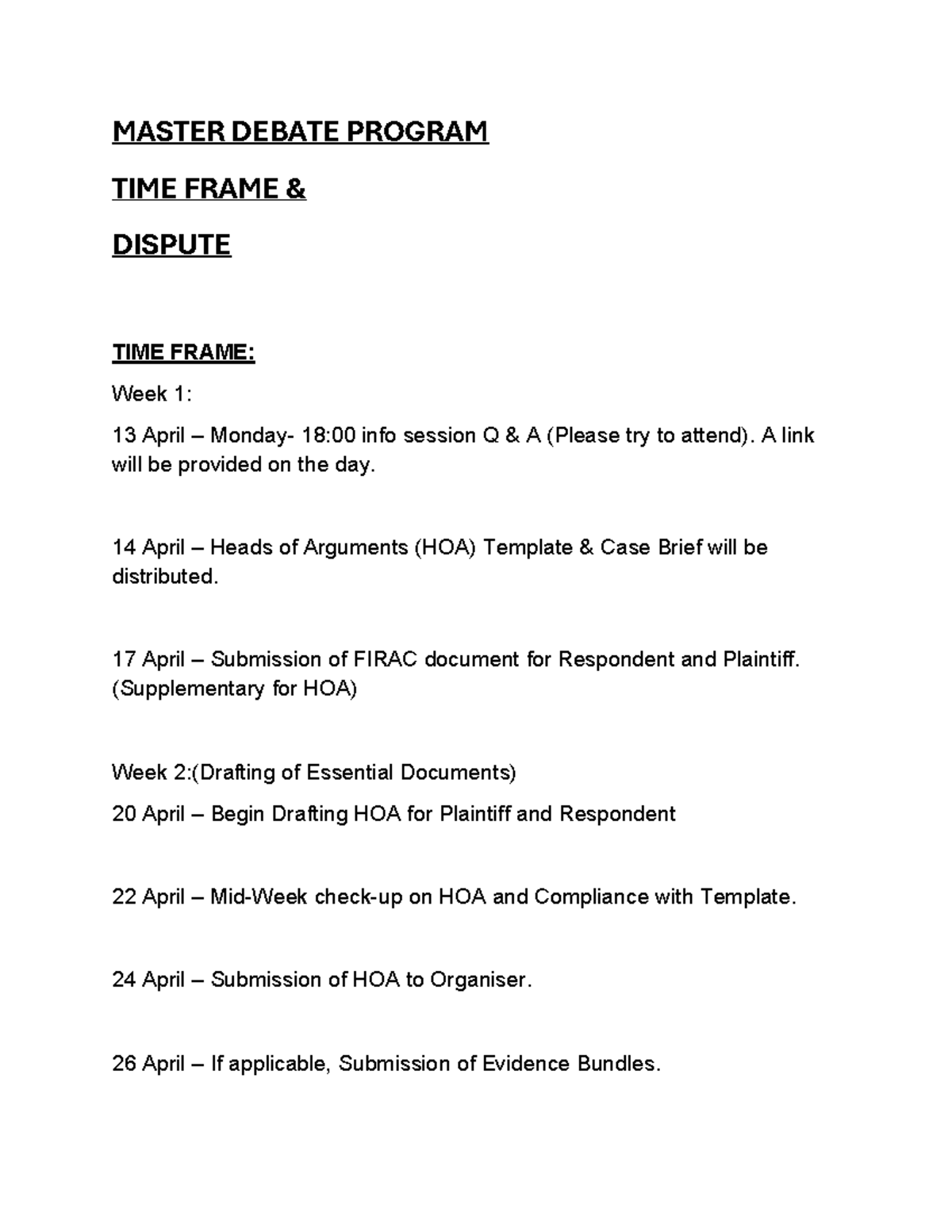 MASTER DEBATE PROGRAM: Mokoena v. Thabiso Construction Case Brief - Studocu