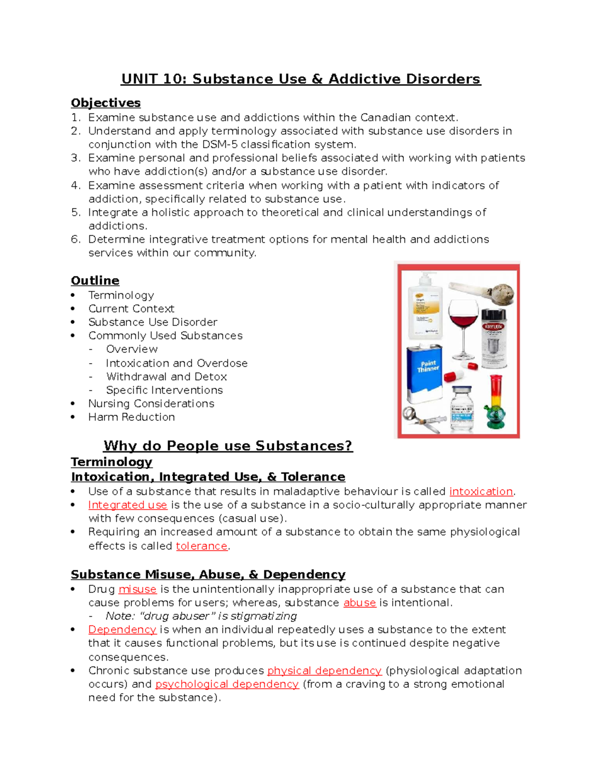UNIT 10: Substance Use & Addictive Disorders Overview and Insights ...