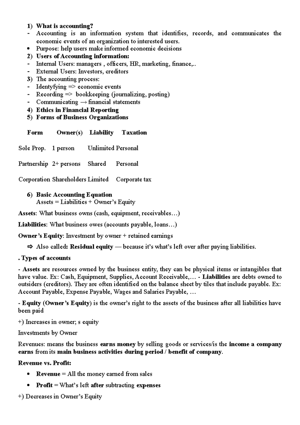 KTQT - Comprehensive Overview of Accounting Principles and Practices ...
