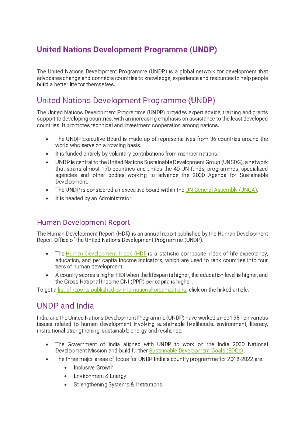 United Nations Development Programme - United Nations Development ...