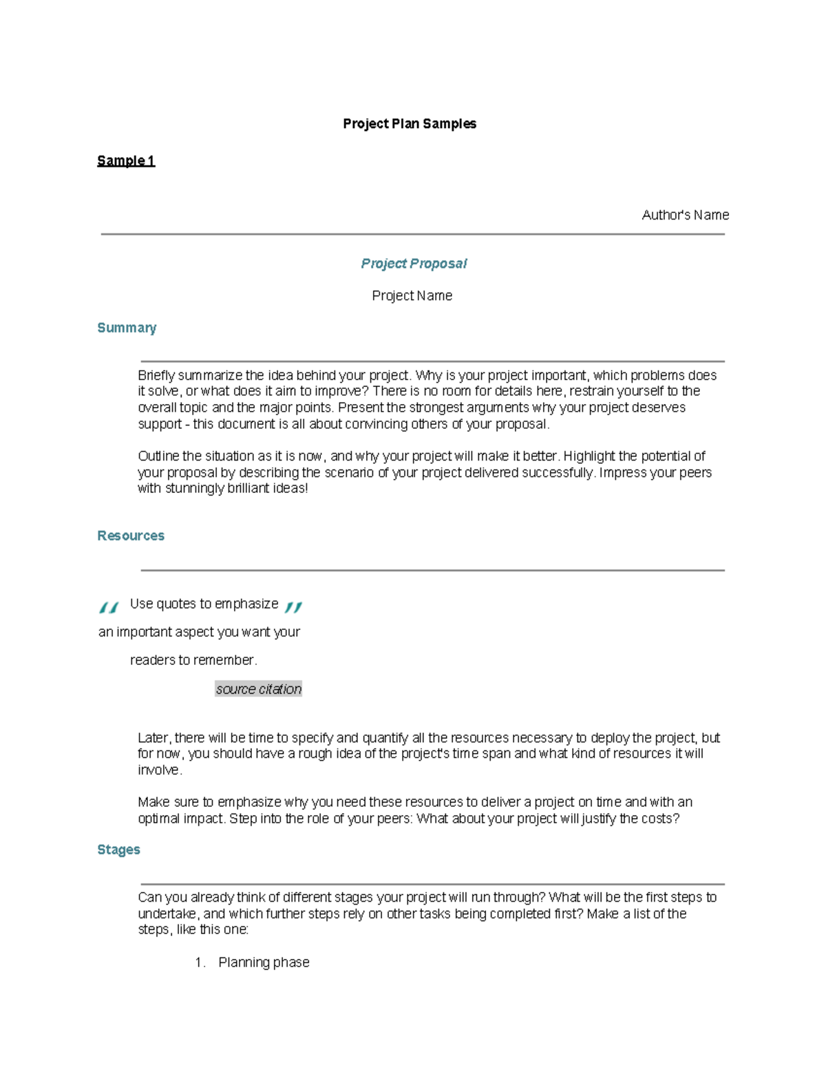 Project Plan Samples: Strategies & Timelines for Proposal Success - Studocu