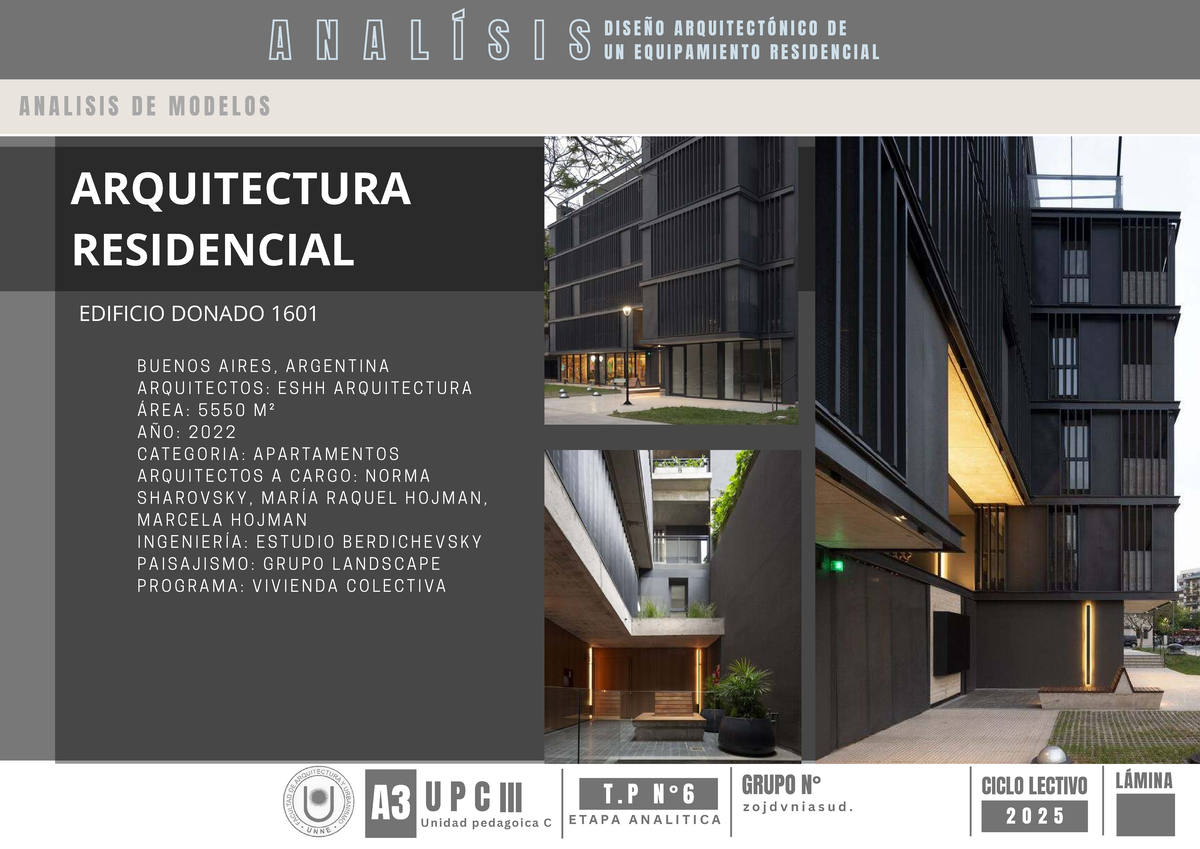 Análisis de Diseño Arquitectónico: Edificio Residencial Donado 1601 A3 ...