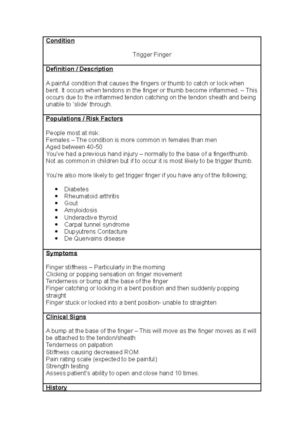 Trigger Finger (TF): Clinical Pattern Overview and Management Insights ...