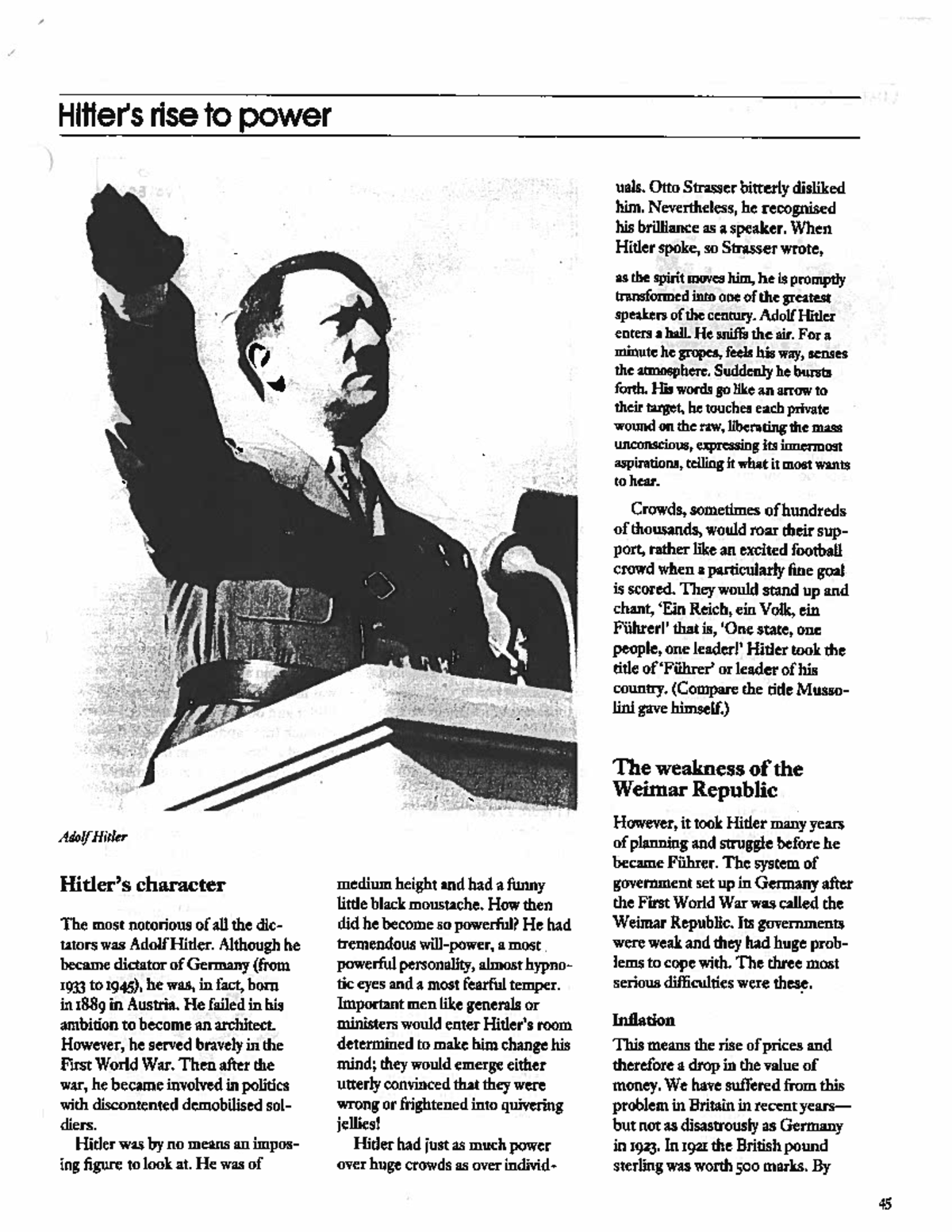 HIST 101: Hitler's Rise to Power and the Nazi Regime - Studocu