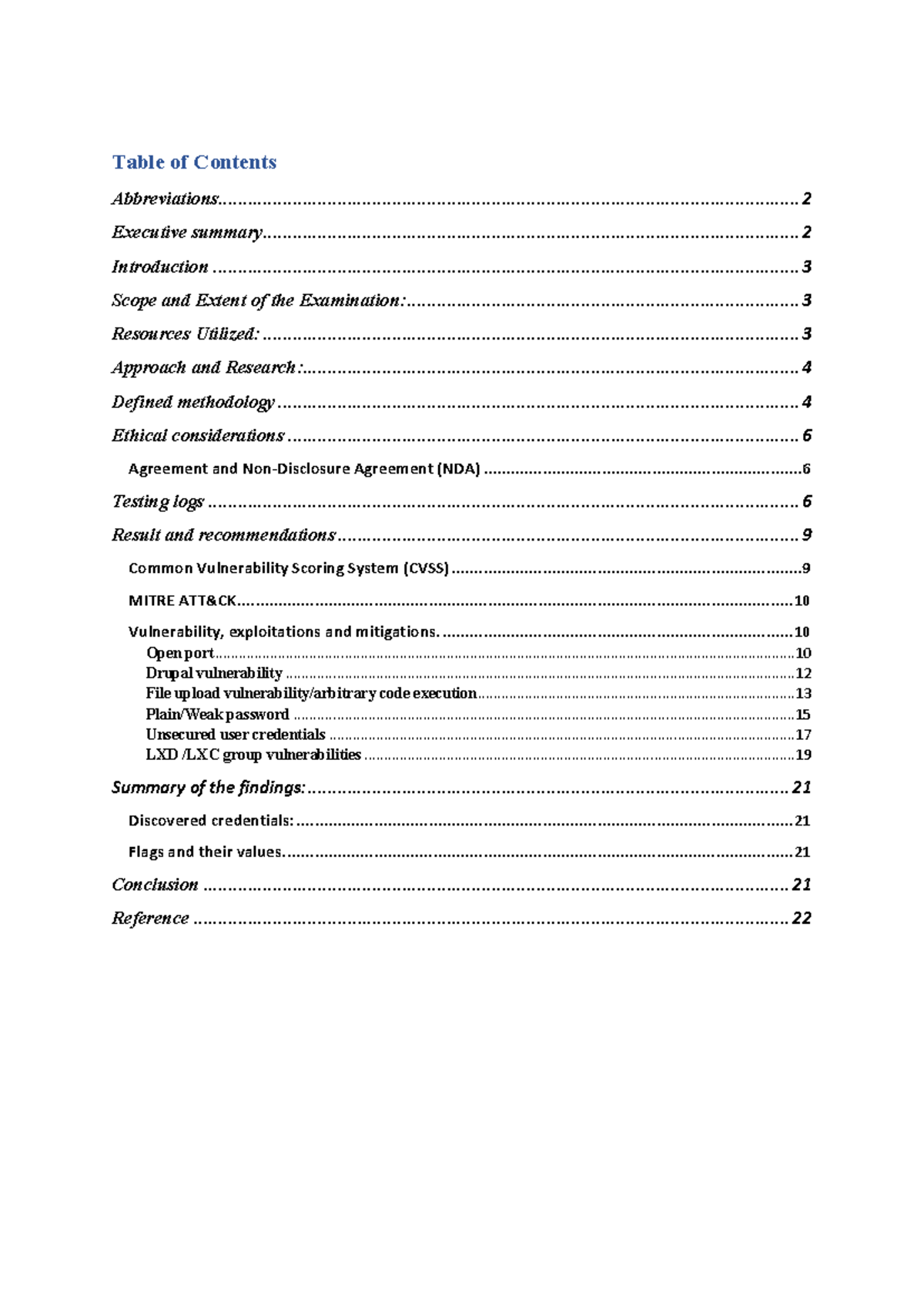 Case Study on Ethical Hacking (CSI6204.3) - October 11 Submission - Studocu