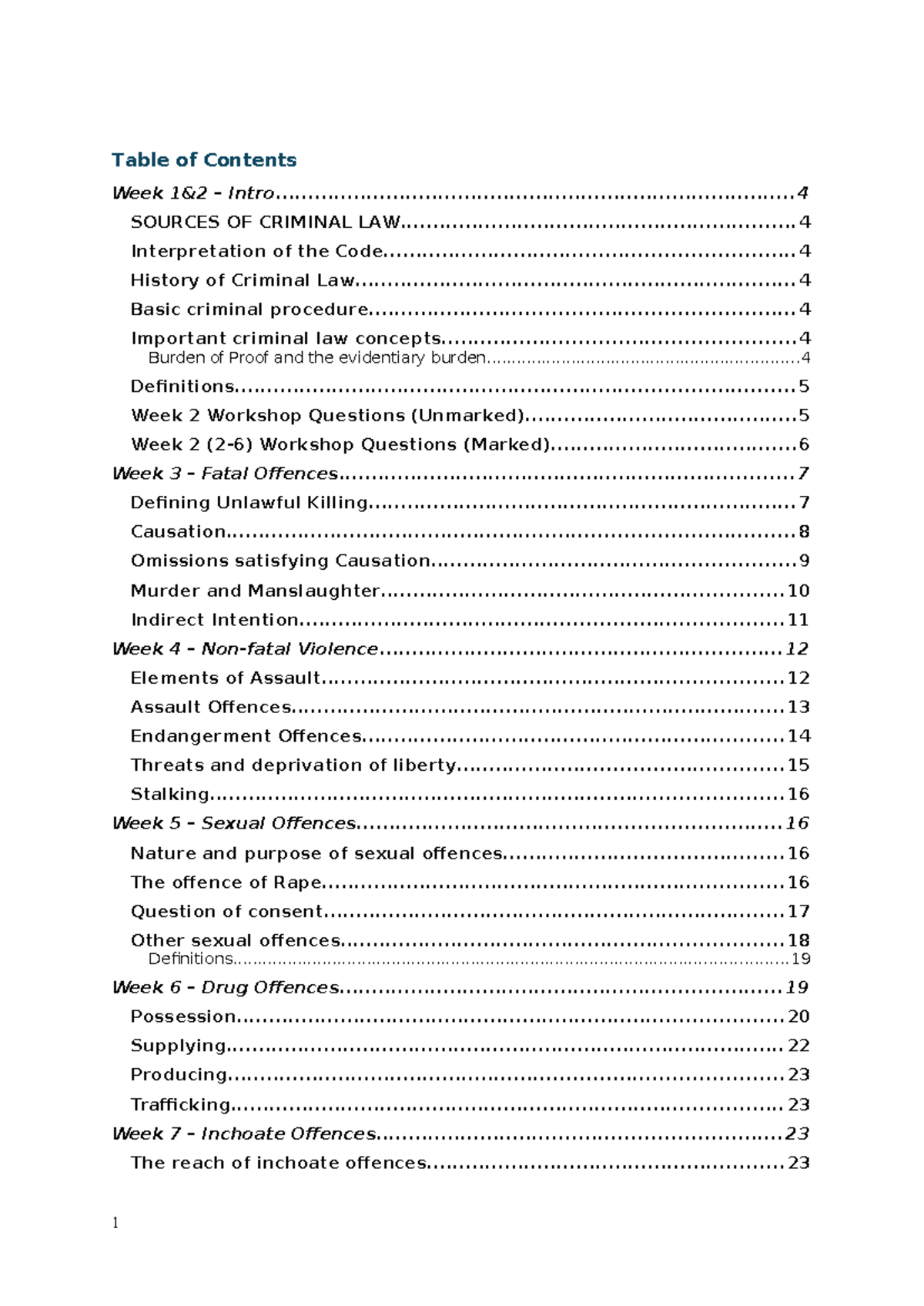 CRIM1 - Comprehensive Exam Study Notes on Criminal Law Concepts - Studocu