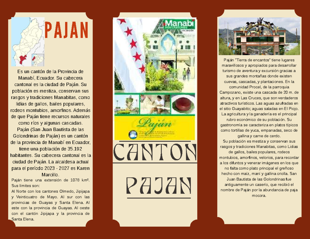 CANTON PAJAN: Breve Explicación sobre Paján, Manabí - Studocu