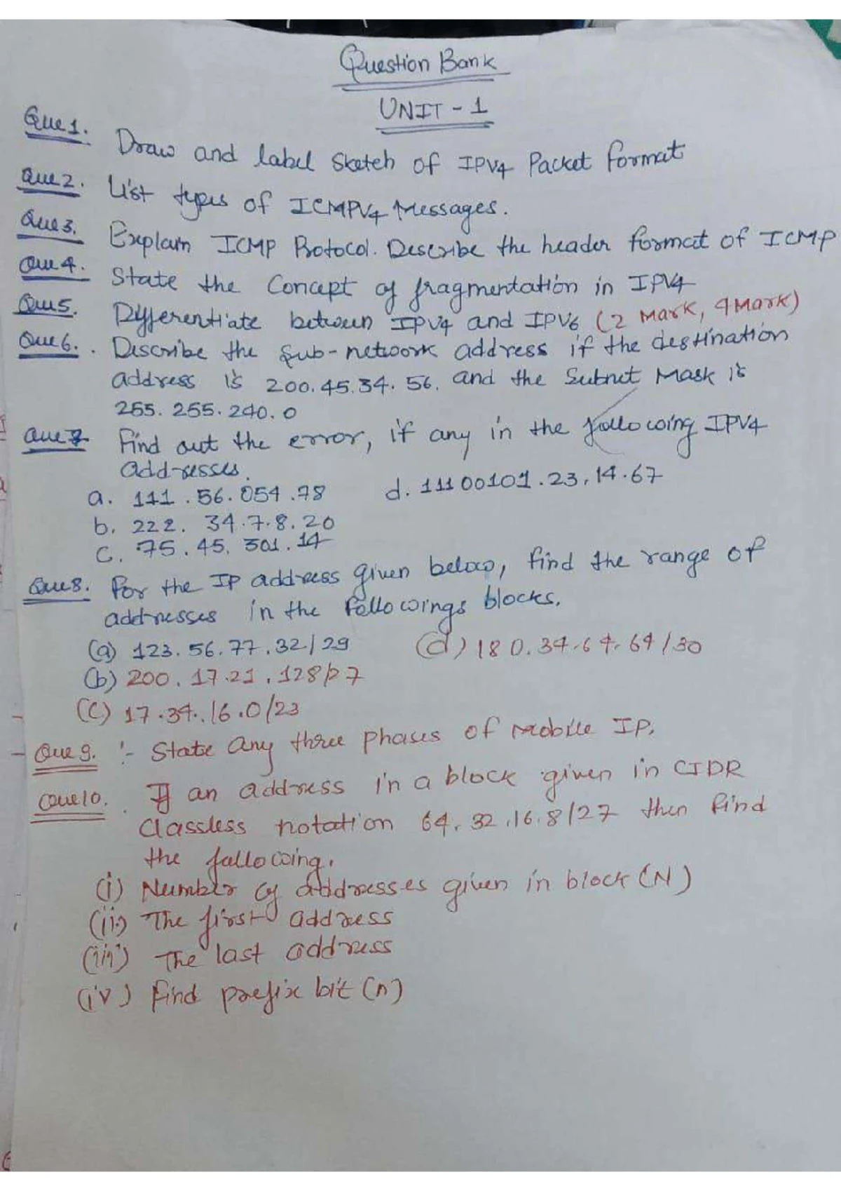 Advanced computer networks final exam comprehensive notes studocu
