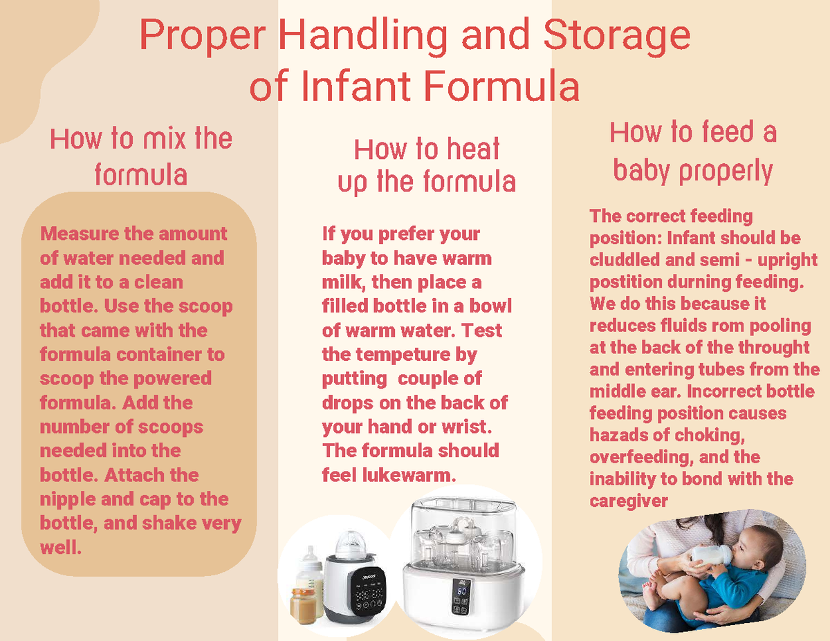 Proper Handling and Storage of Infant Formula: A Guide - Studocu