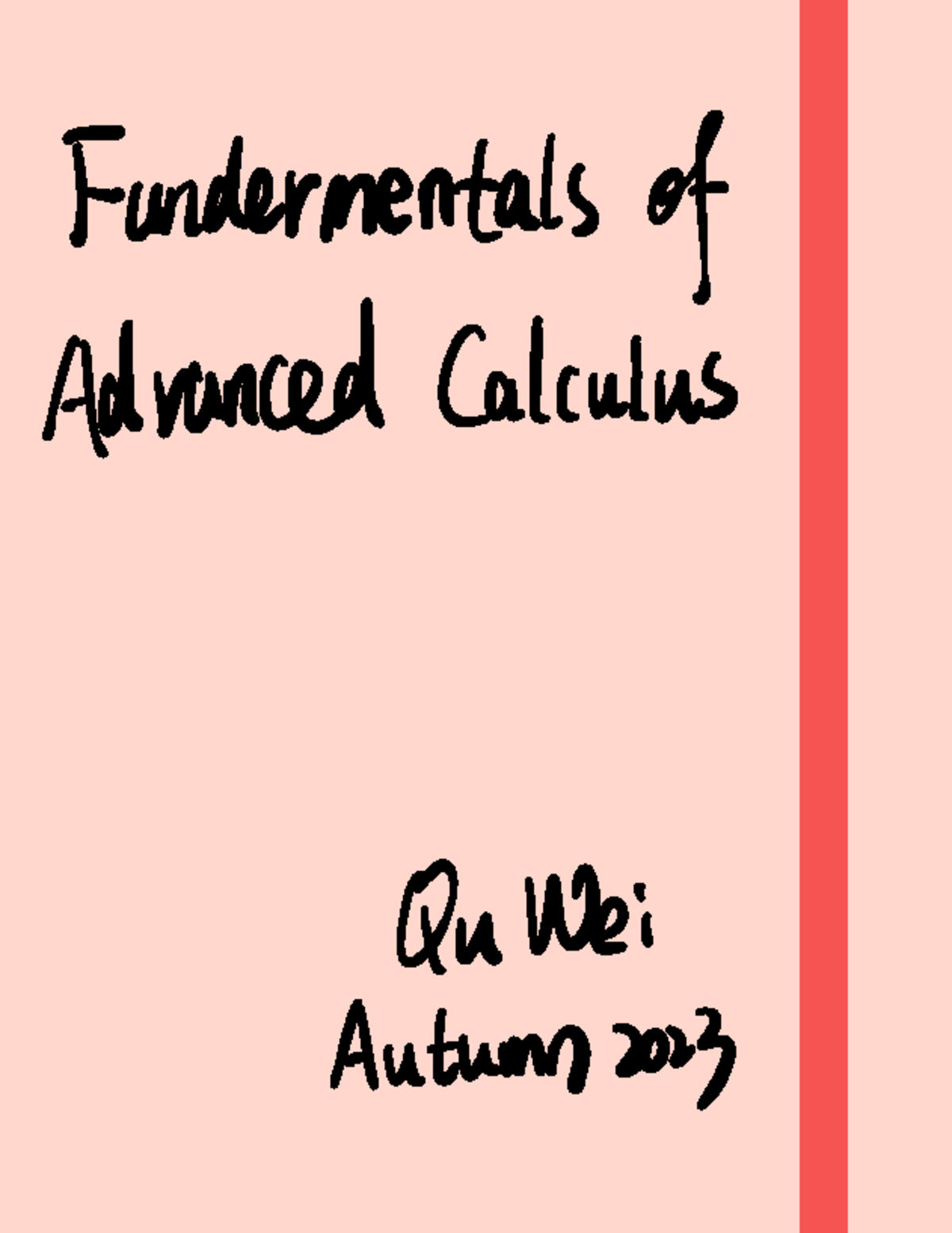 Calculus - These are the notes I took for my math class, hope it helps ...