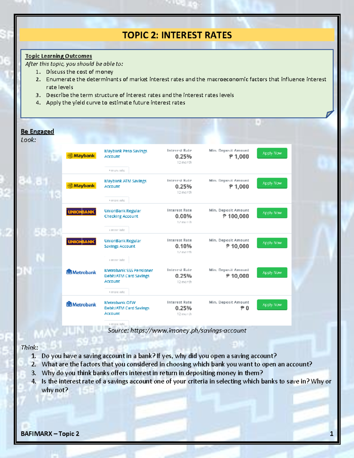 Accounting 101: Interest Rates Overview and Key Concepts - Studocu