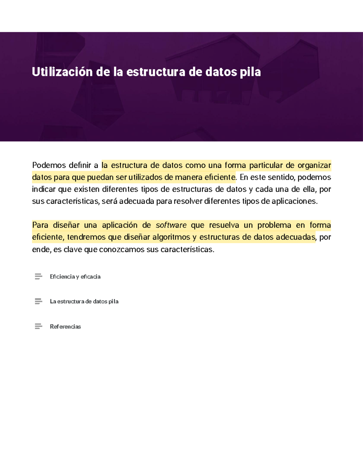 Estructura de Datos Pila: Eficiencia y Aplicaciones en Java (Módulo 2 ...