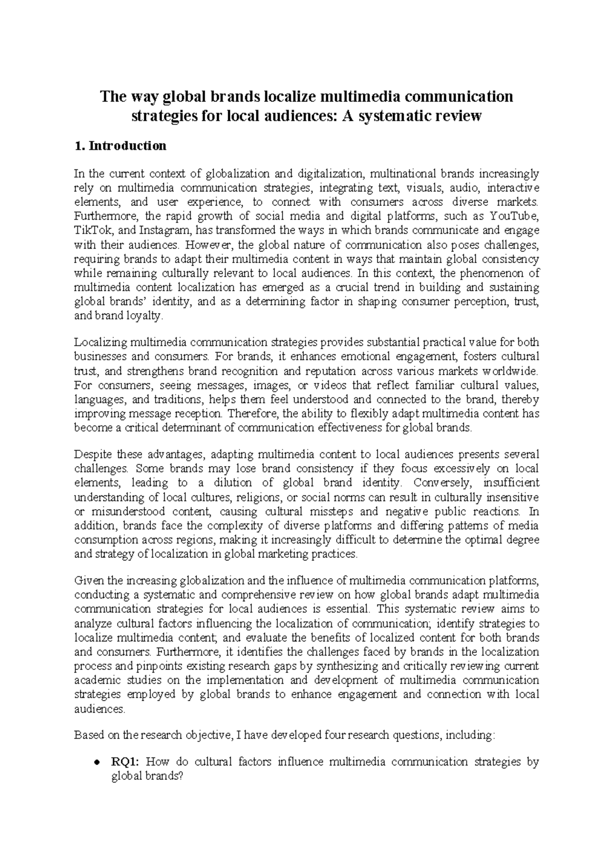 Global Brands & Multimedia Localization Strategies: A Systematic Review ...