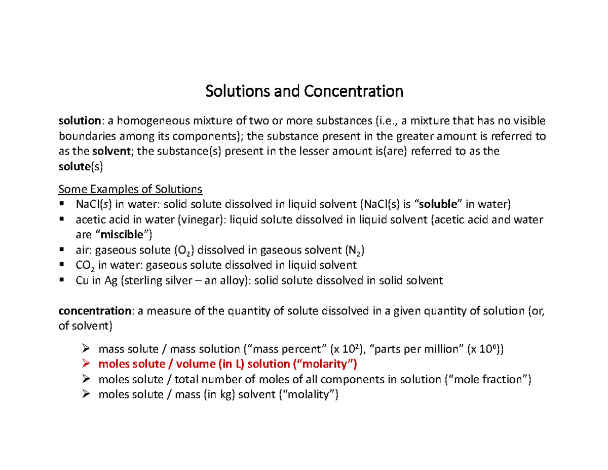 Aqueous Solutions \u0026 Concentration | Biochemistry Tutorial, image size:1200x927