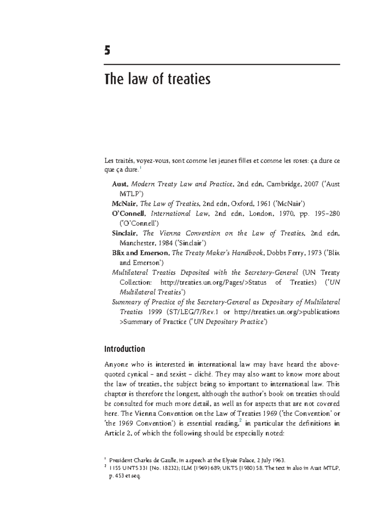 Law of Treaties: Key Concepts and Principles (INTL 101) - Studocu