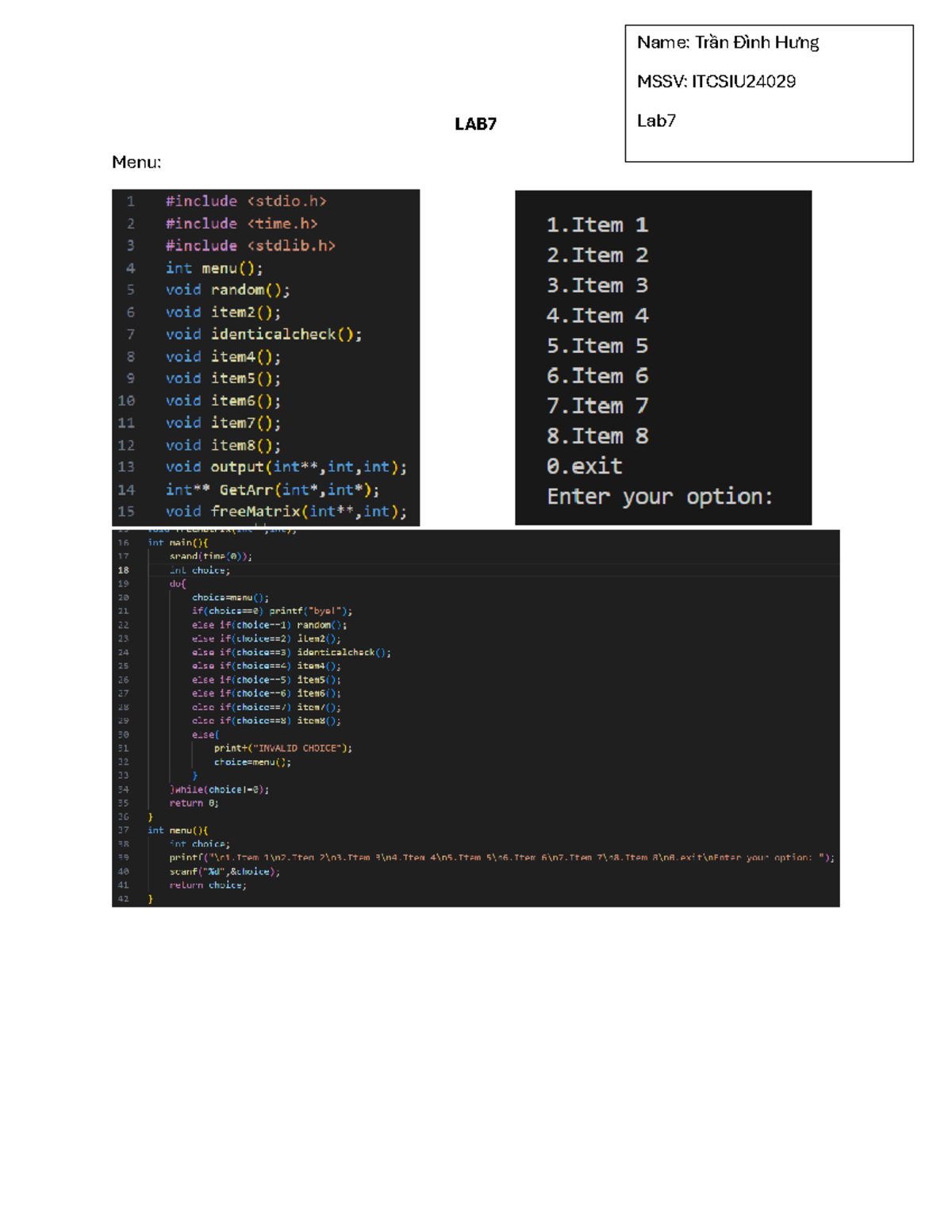 Lab7 - Premium 2 Weeks Submission Instructions and Code Examples - Studocu