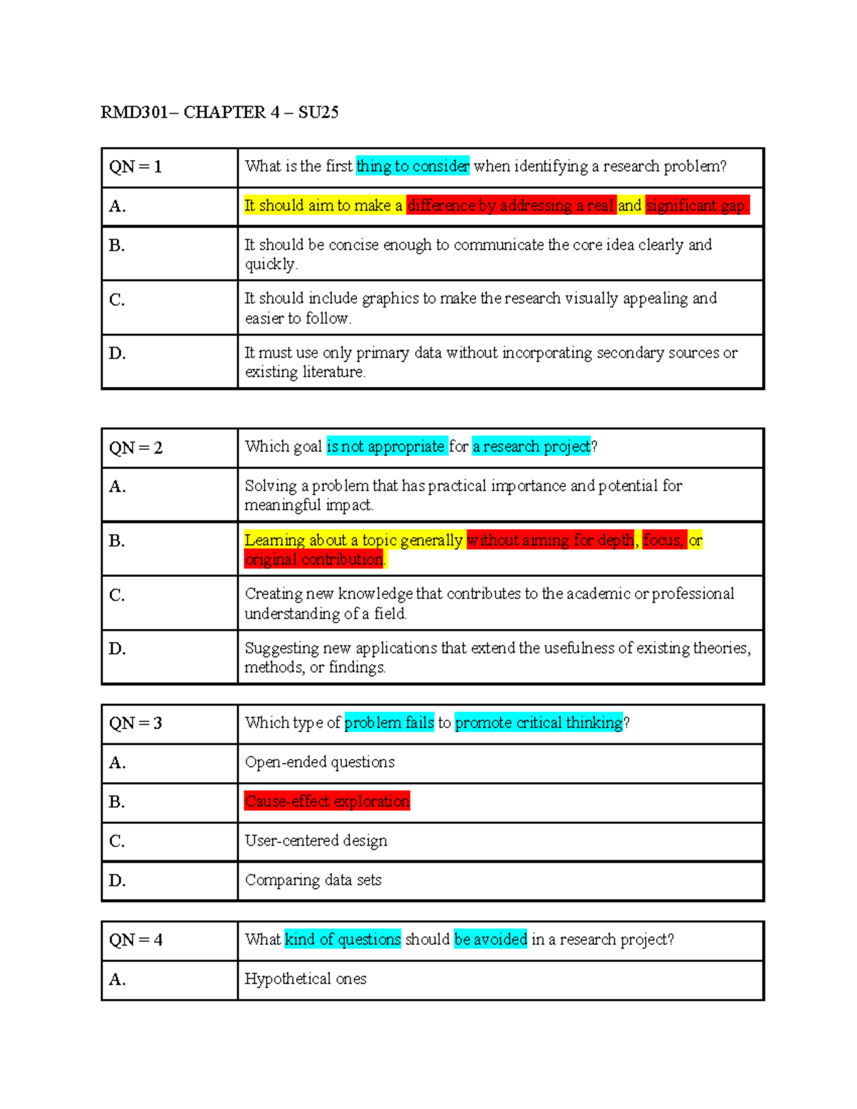 RMD- CHAP 4: Key Concepts in Research Problem Identification - Studocu