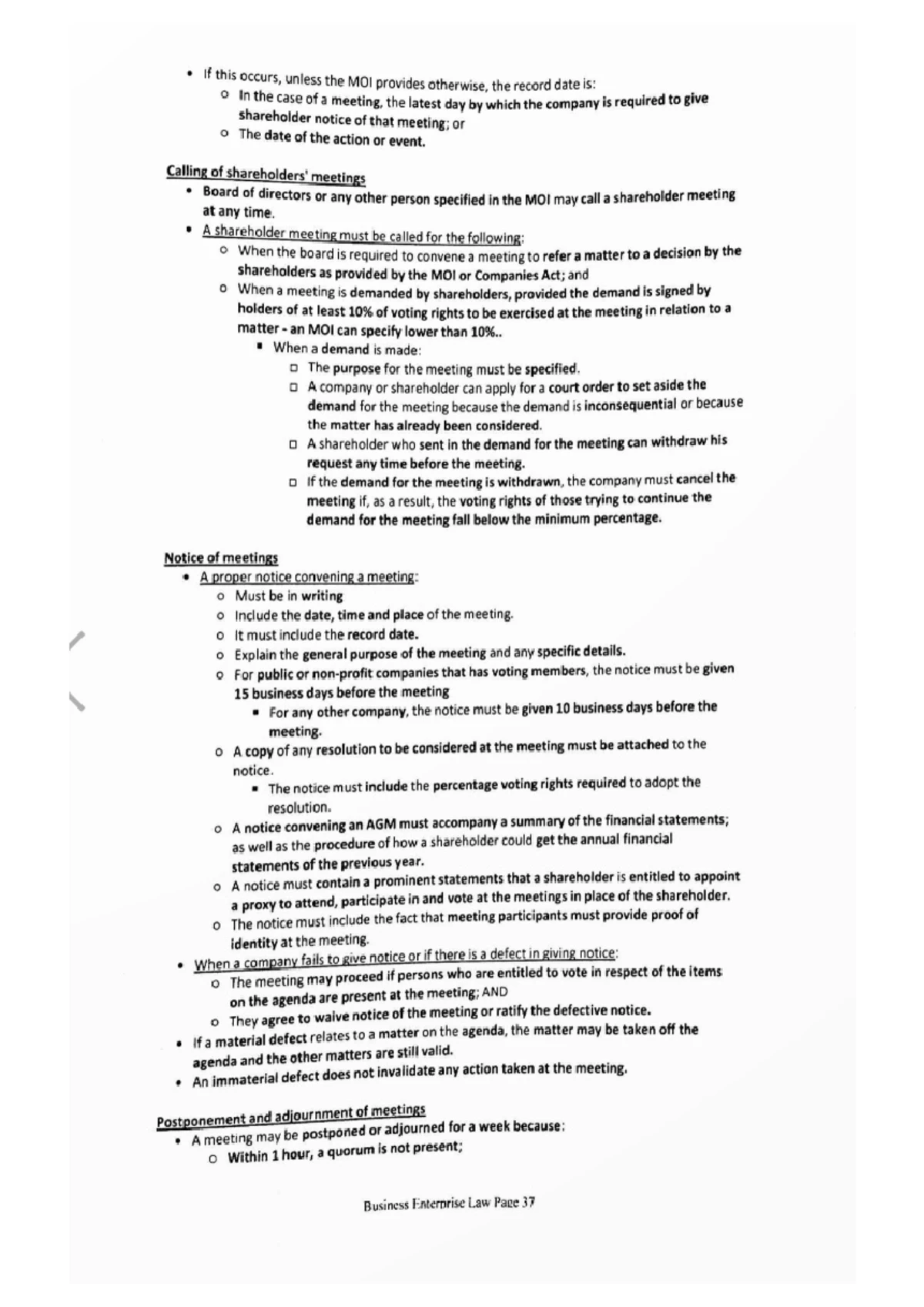 Topic+07+-+ Lecture+ Notes - LAWS2008A: WITS PLUS: BUSINESS ENTERPRISES ...