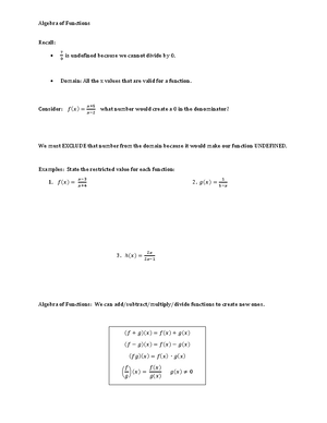 Math 0104.0314 Test 1 Review SP22 - 0104 Test 1 Review Name