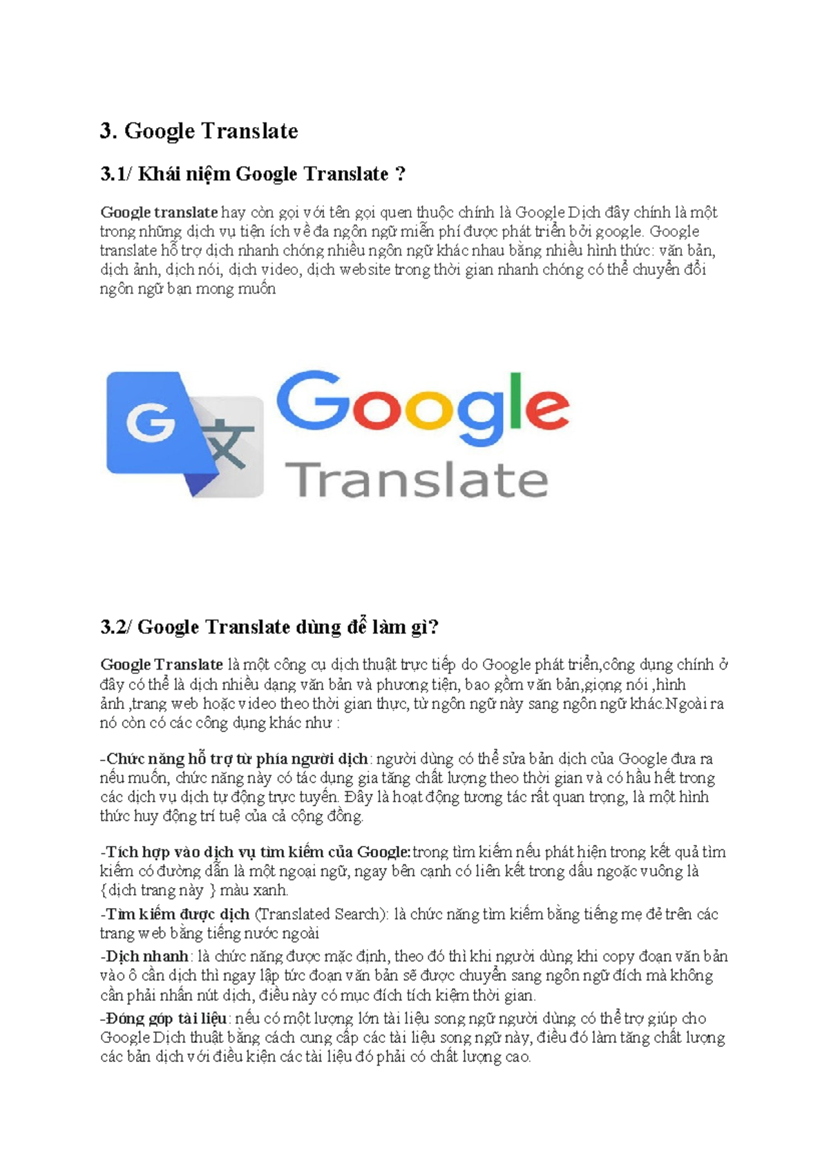 Google translate - 3. Google Translate 3/ Khái niệm Google Translate ...
