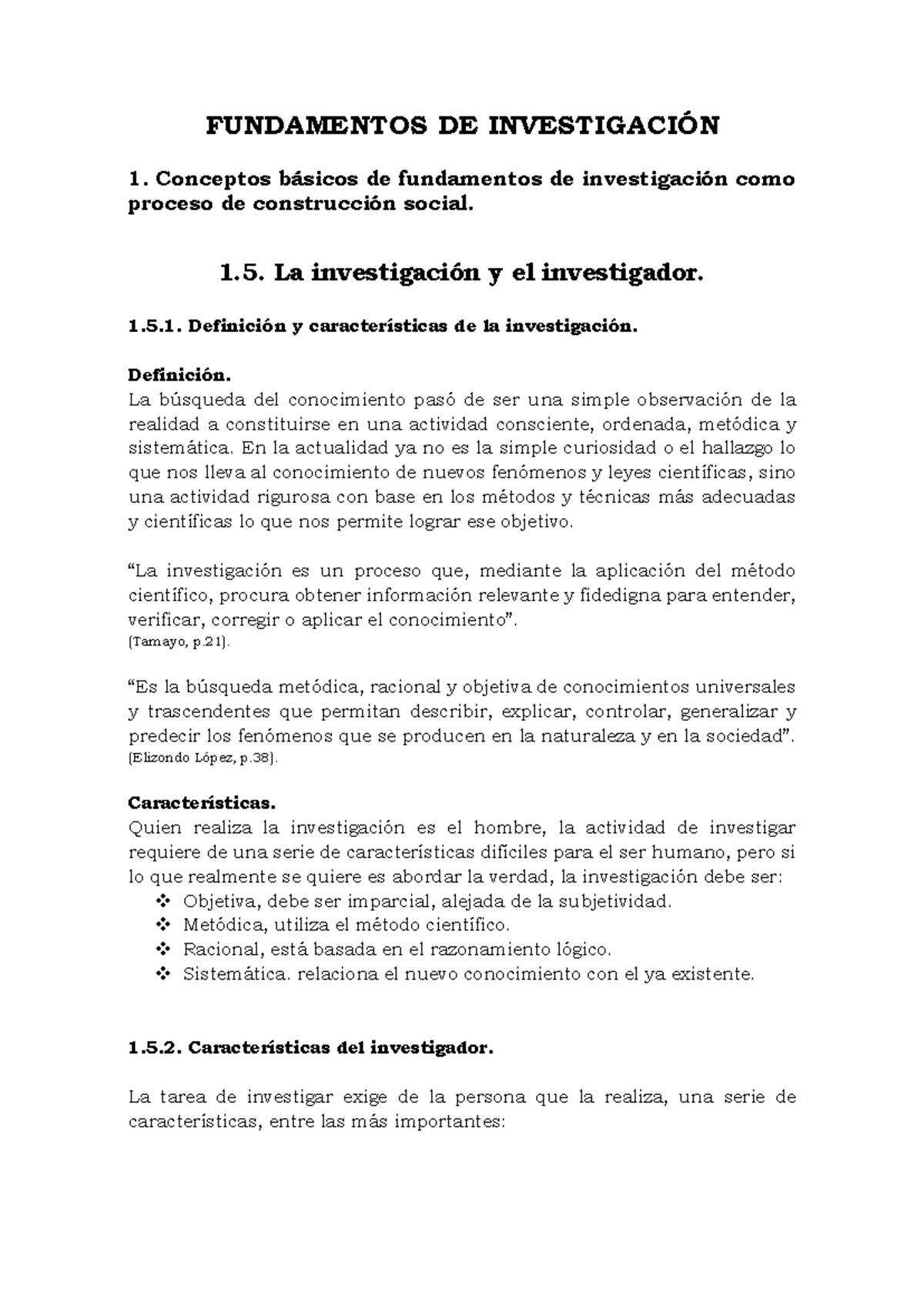 Fundamentos de Investigación: 1.5 La Investigación y el Investigador ...