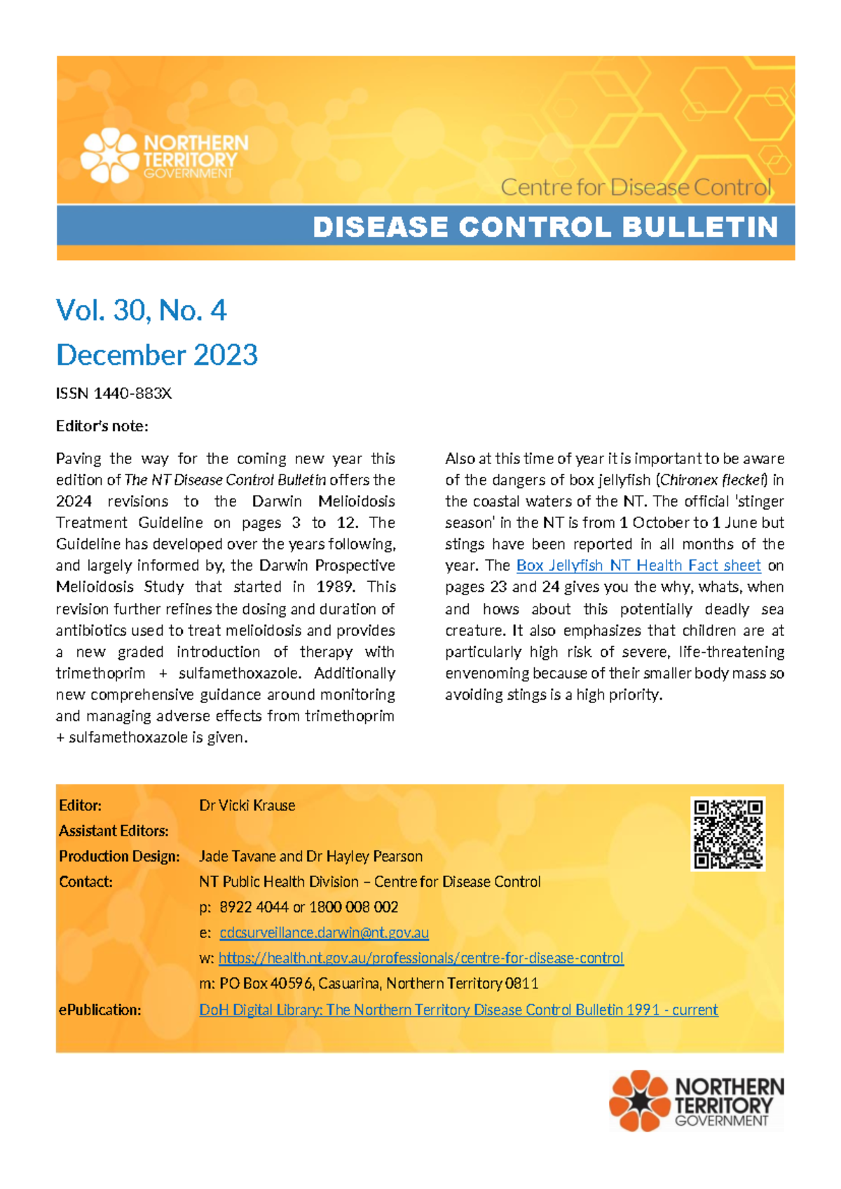 2024 Revised Darwin Melioidosis Treatment Guidelines (NT Health ...