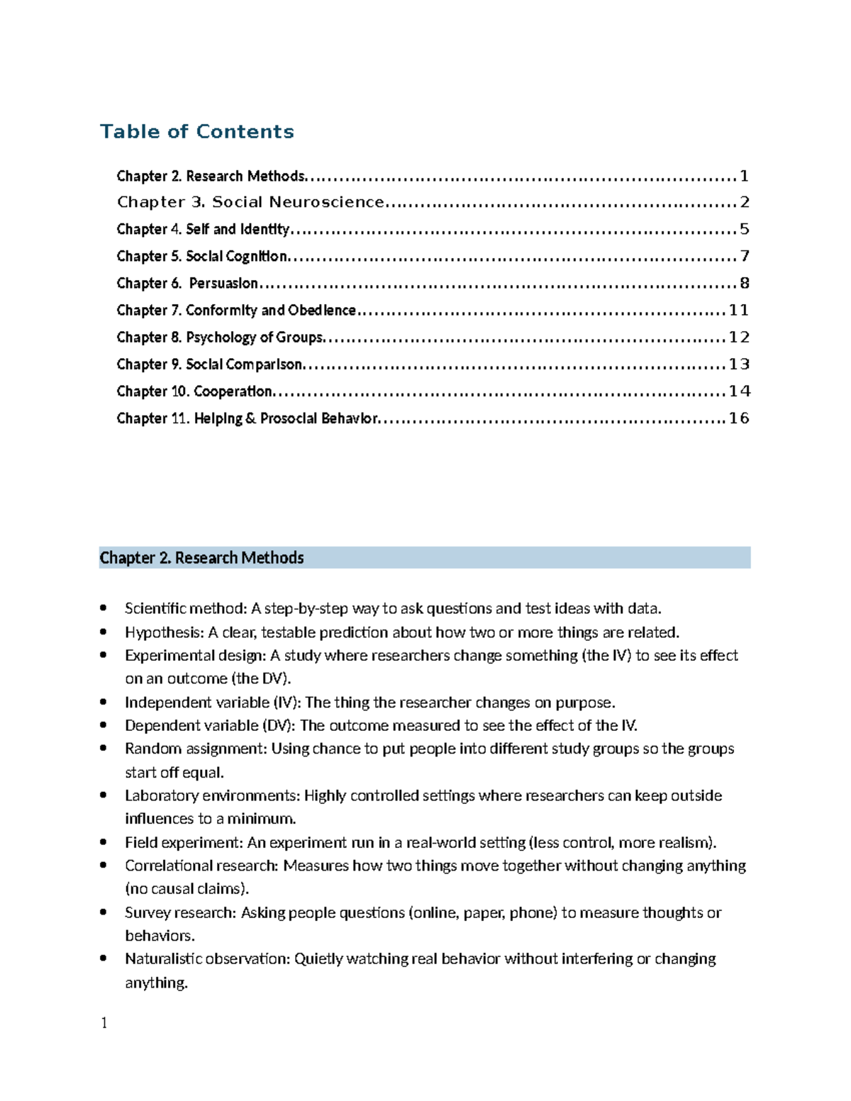 Social Psychology Concepts and Theories (PSY 101) – Comprehensive Notes ...