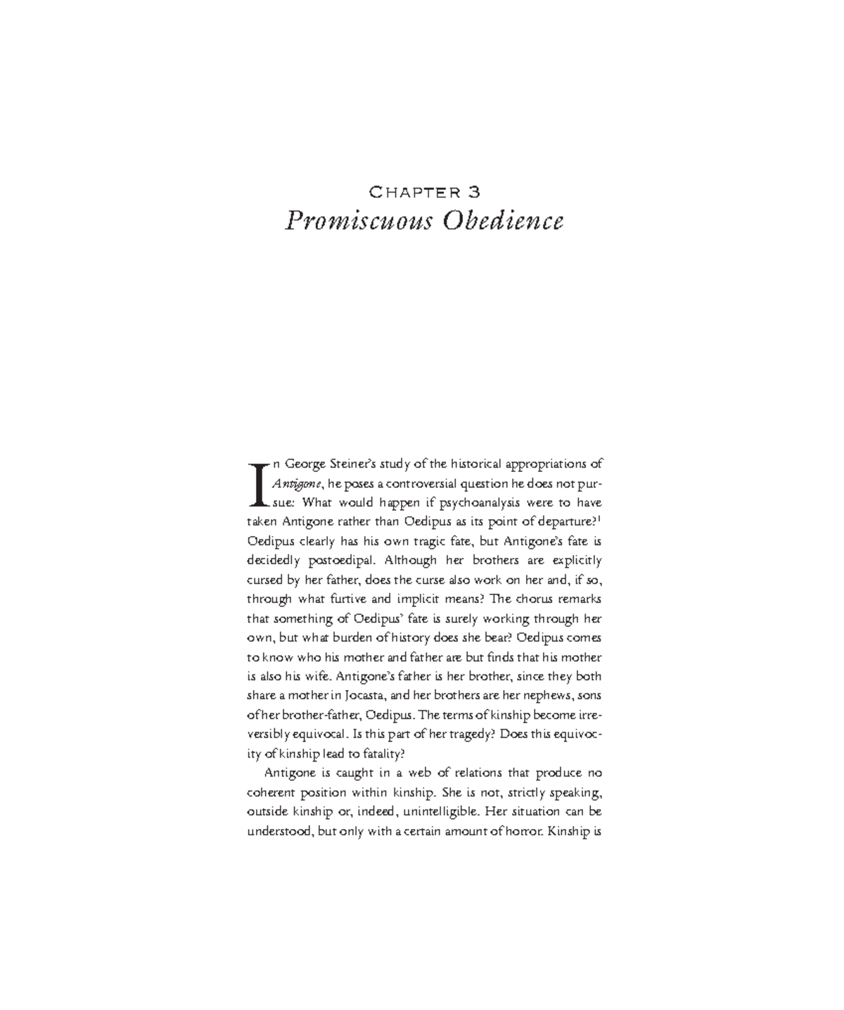Promiscuous Obedience: Analyzing Kinship and Law in Antigone - Chapter ...